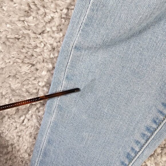 Levis Wedgie Jeans Women 24‎ (Fits 23x26) Blue Skinny Button Light Wash Denim - Picture 4 of 15